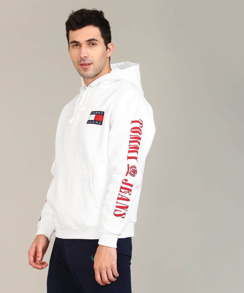 Tommy jeans best sale white hoodie