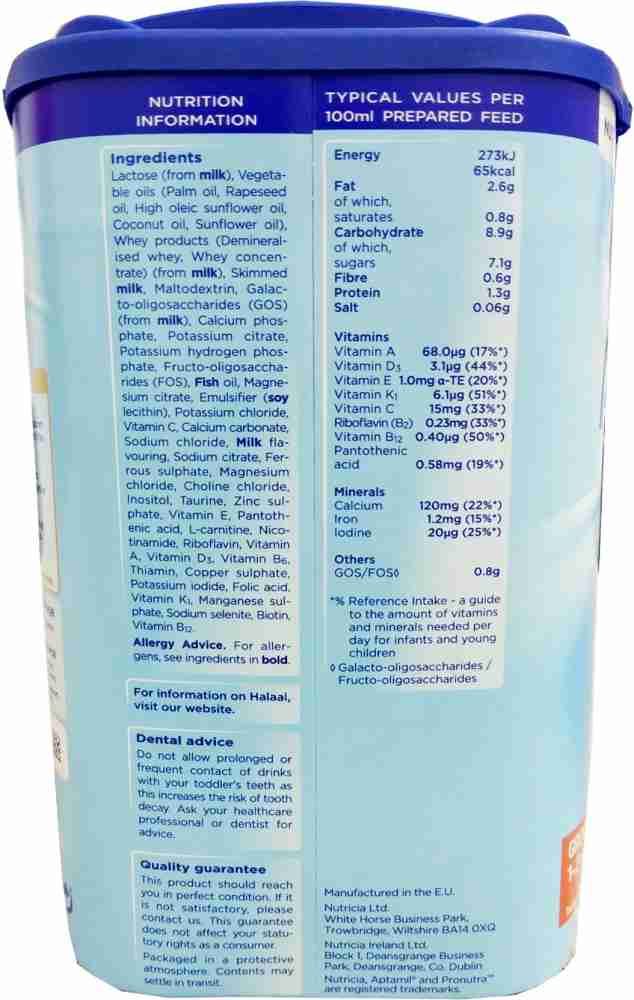 Aptamil 3 Growing Up Milk 1-2 Year 800g Price in India - Buy Aptamil 3  Growing Up Milk 1-2 Year 800g online at