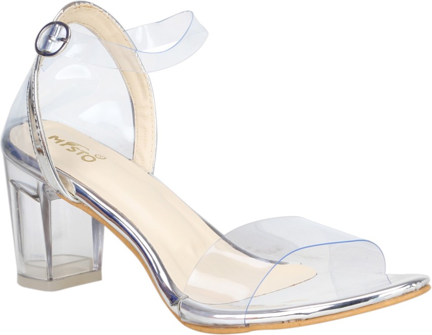 Transparent sandals on sale