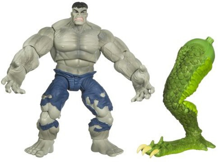 Hasbro Marvel Legends Savage Grey Hulk Action Figure With Fin Fang