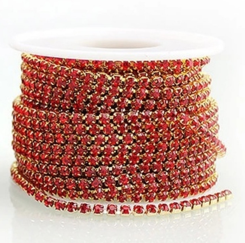 Red colour shop stone chain