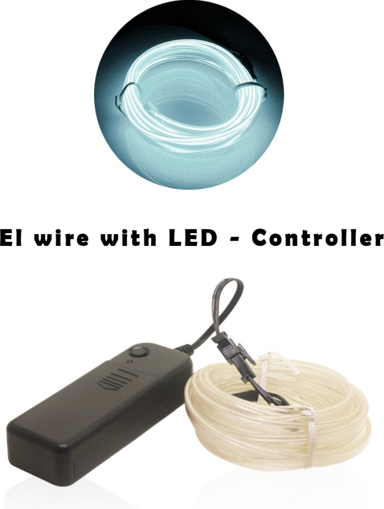 CARZEX EL Wire Car Interior Light Ambient Neon Light for Cars With  Controler (White, 5 Meter) Car Fancy Lights Price in India - Buy CARZEX EL  Wire Car Interior Light Ambient Neon