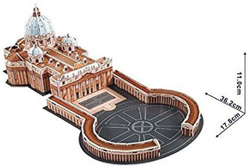 Superman St. Peter s Basilica 3D puzzle paper model Funny Building