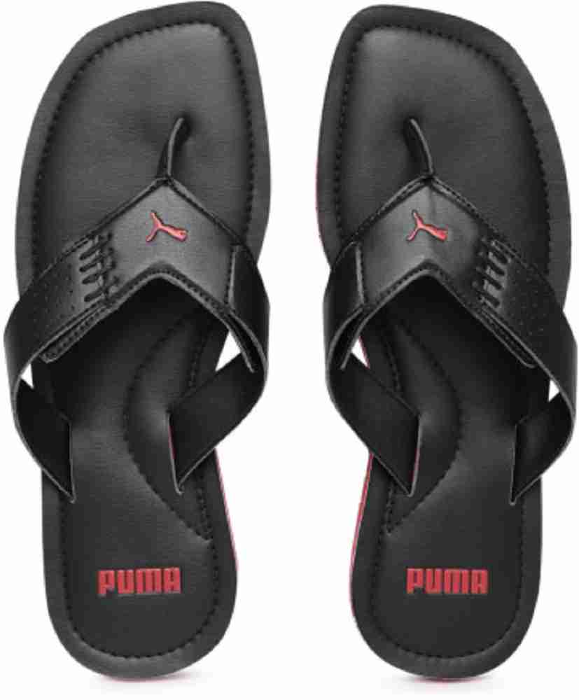 Puma black shop thong flip flops