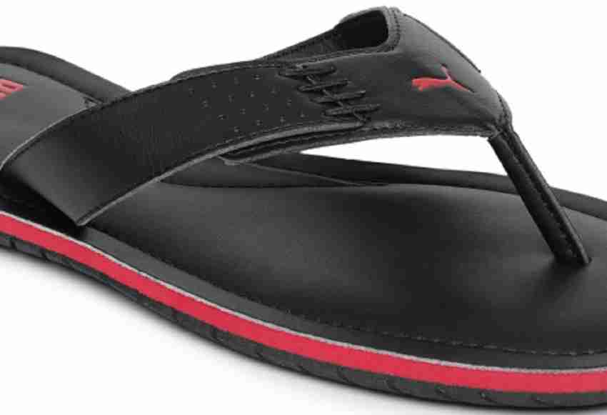 Puma black cheap thong flip flop