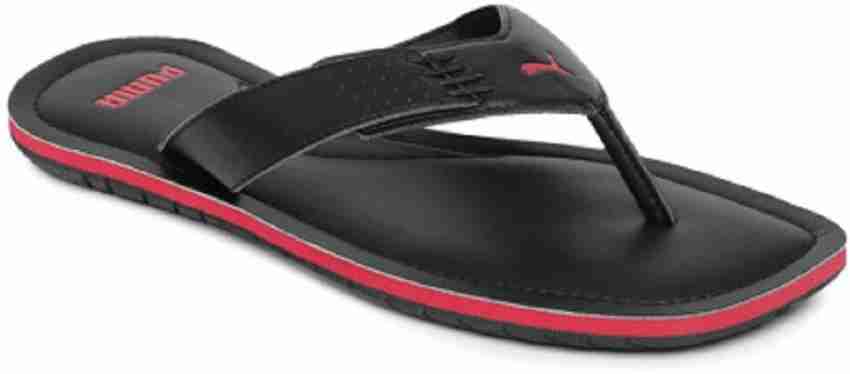 Puma black best sale thong flip flop