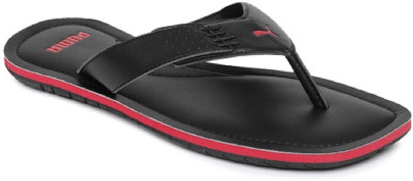 Puma black shop thong flip flops