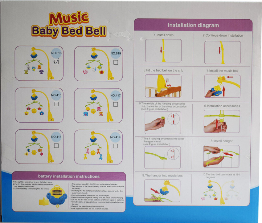 Music toy shop for baby bed