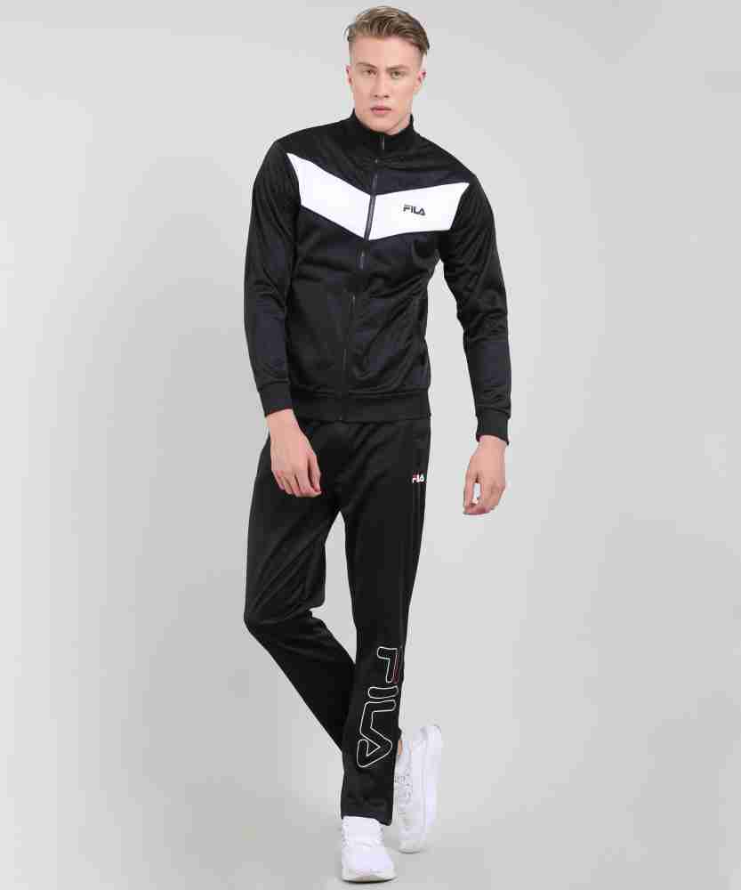 FILA Printed Men Track Suit Buy BLK FILA Printed Men Track Suit