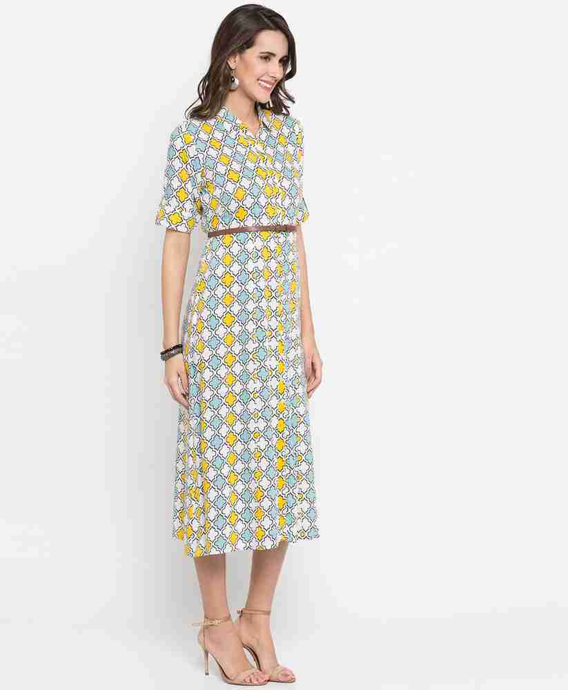Buy FBB ATEESA Women Shirt Multicolor Dress Online at Best