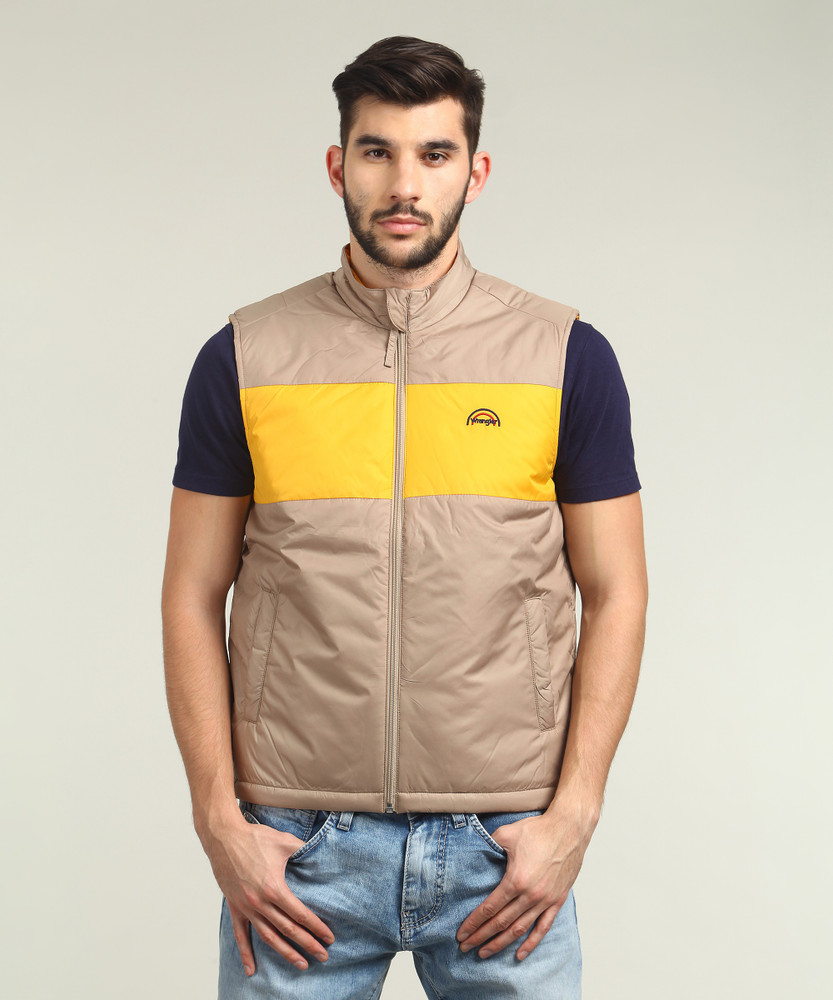 Wrangler sleeveless solid men's jacket hot sale