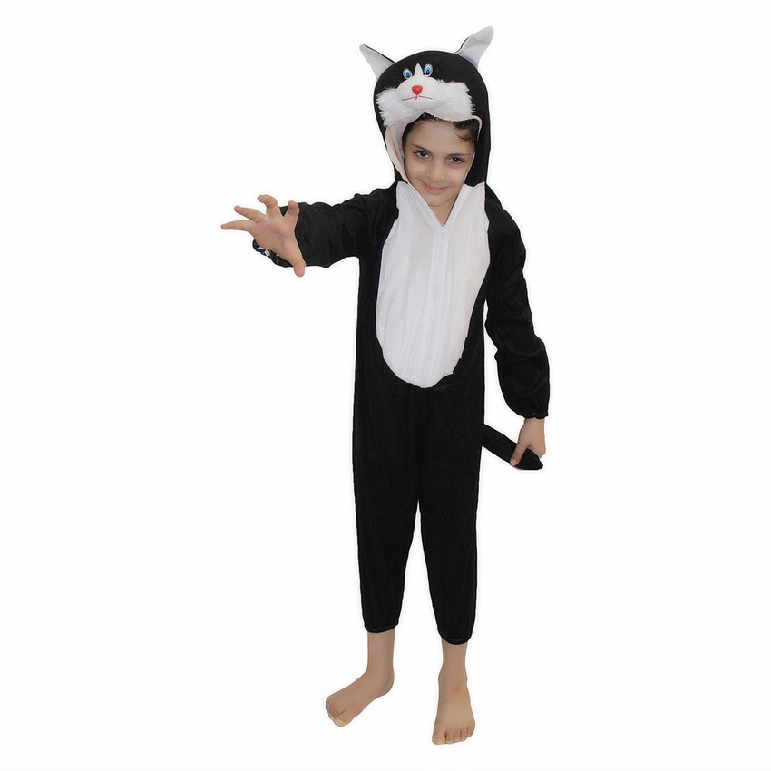 KAKU FANCY DRESSES Cat Pet Animal Costume Black 7 8 Years For