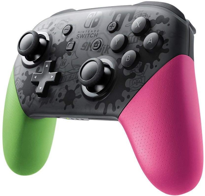 Nintendo switch pro controller pink 2024 and green