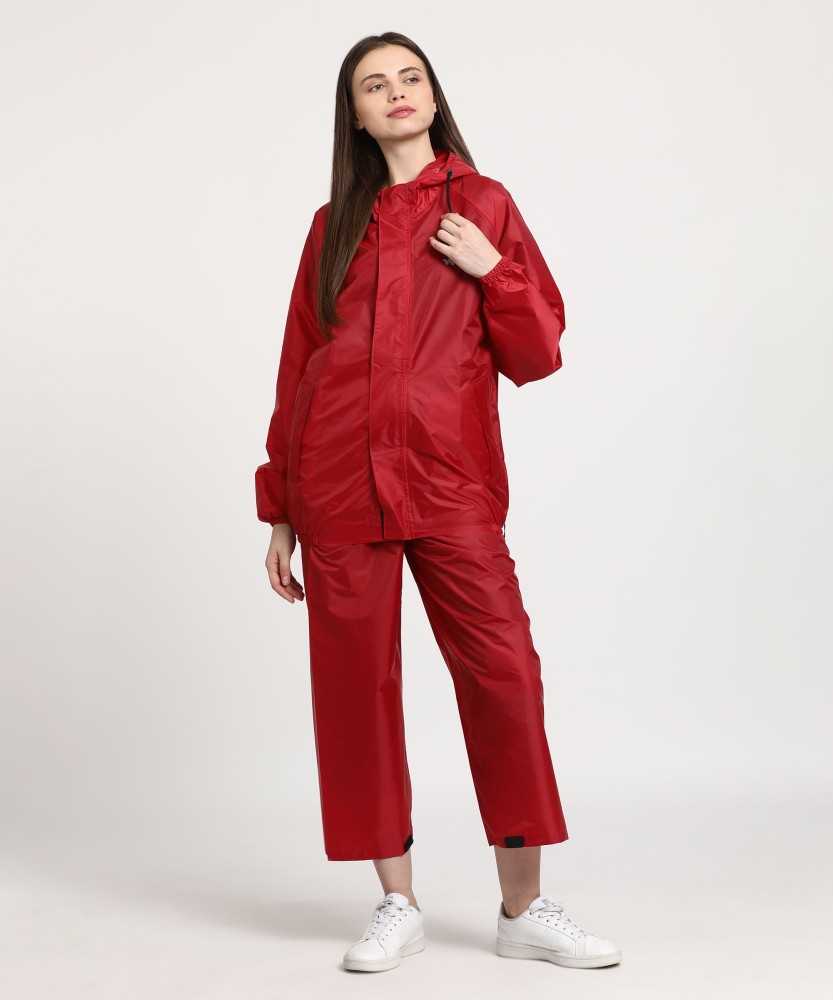 Buy New Vastra Lok Women/Girl's (Top + Pyjama) Black Color Waterproof  Windproof Raincoat/Rainsuit/Overcoat/Barsaati Size(M) online | Looksgud.in