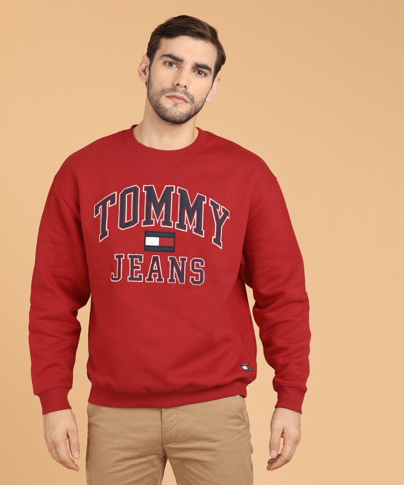 Maroon tommy hilfiger on sale sweatshirt