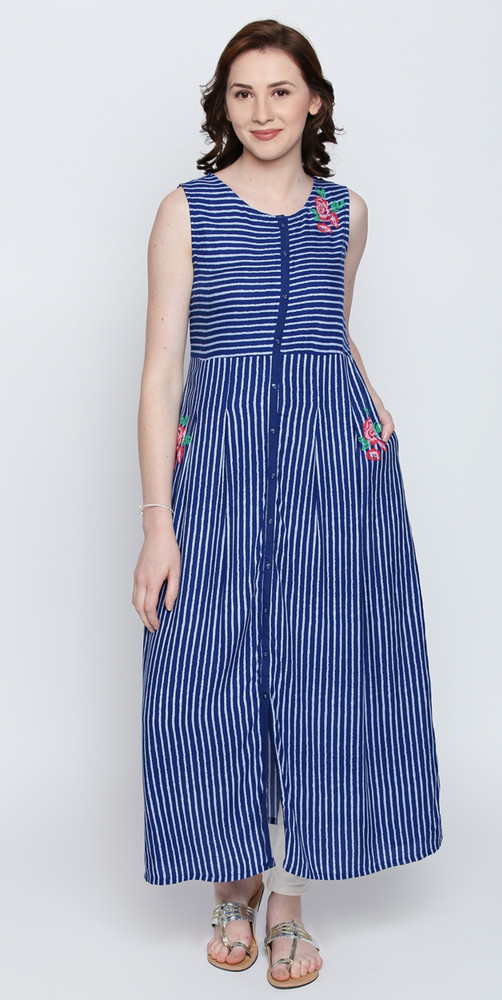 FBB ATEESA Women Maxi Blue Dress Buy FBB ATEESA Women Maxi