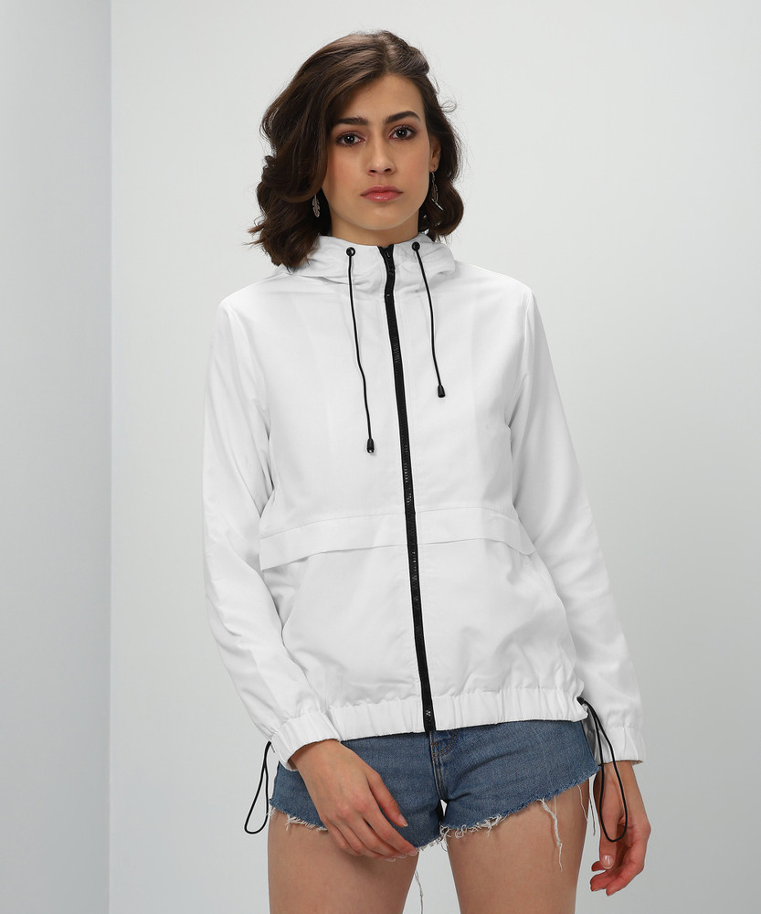 Forever 21 white windbreaker sales