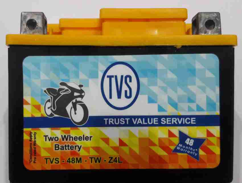 Tvs apache bike online battery