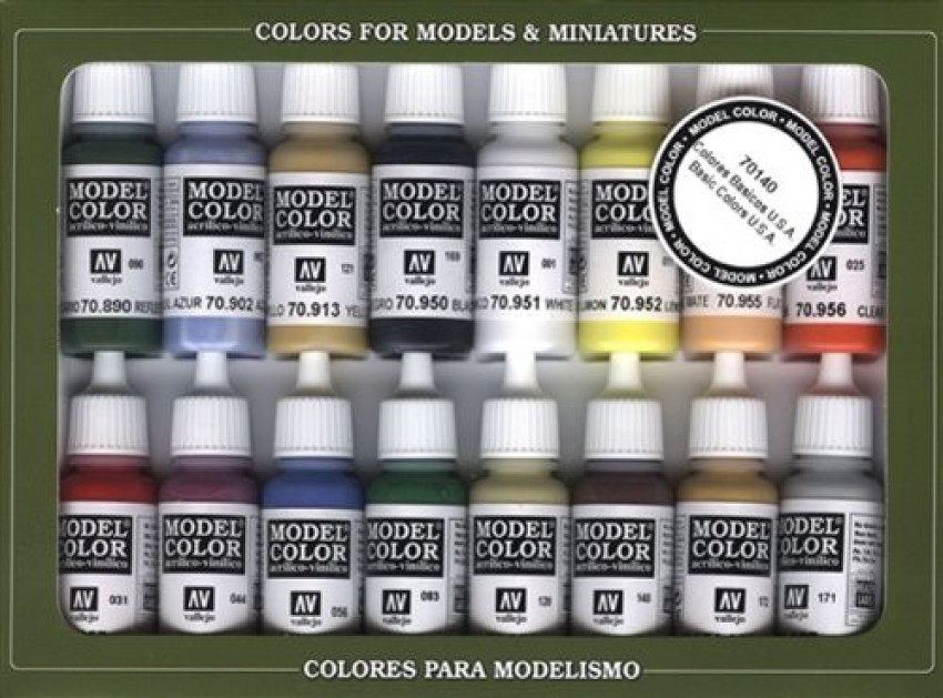 Vallejo Basic USA Colors Paint Set, 17ml - Basic USA Colors Paint Set, 17ml  . shop for Vallejo products in India.