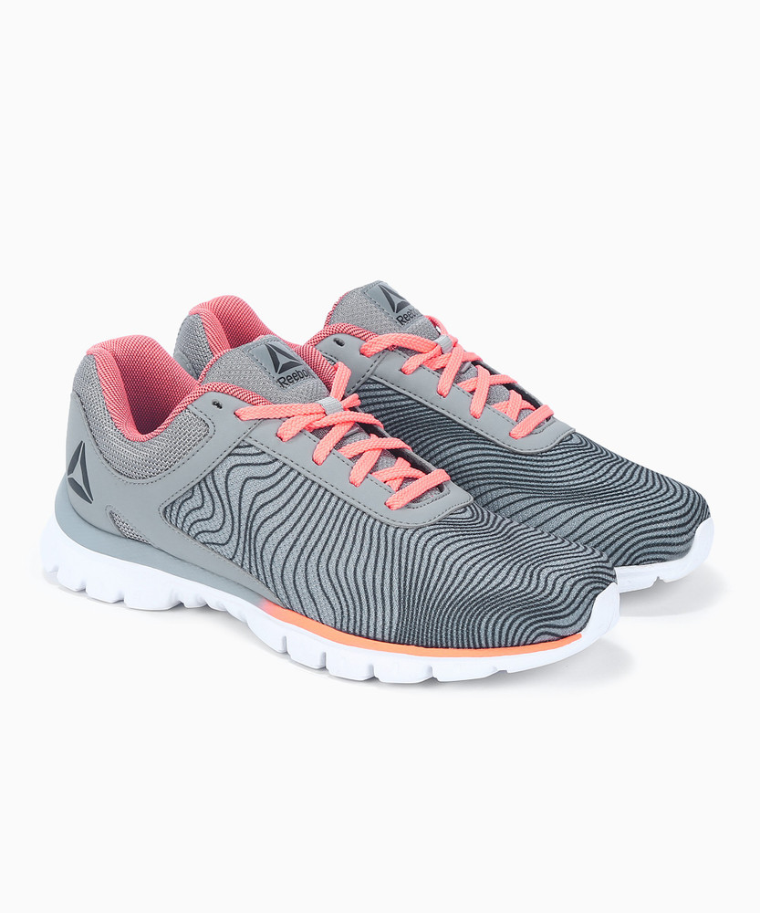 REEBOK REPECHAGE RUN LP Running Shoes For Women Buy FLAT GREY GRAVEL PINK Color REEBOK REPECHAGE RUN LP Running Shoes For Women Online at Best Price Shop Online