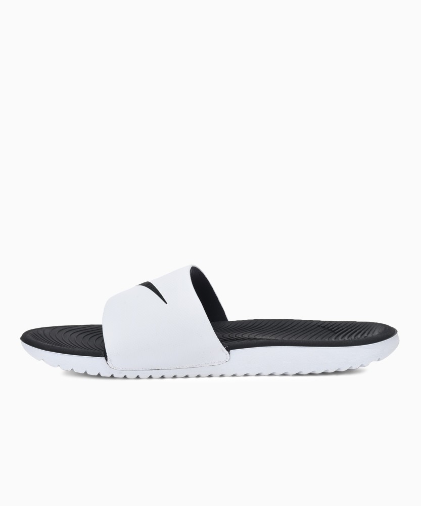 Nike kawa slide white and 2024 black