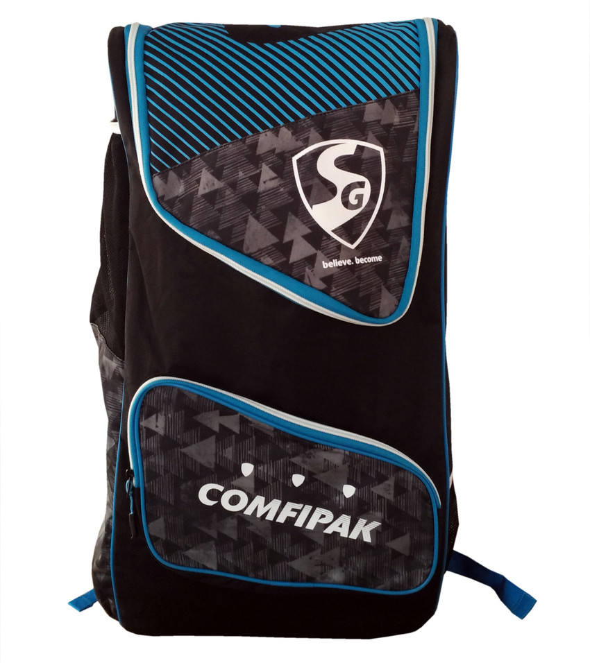 SG Comfi pack Backpack style Cricket Kit Bag Black Blue Buy SG Comfi pack Backpack style Cricket Kit Bag Black Blue Online at Best Prices in India Cricket Flipkart