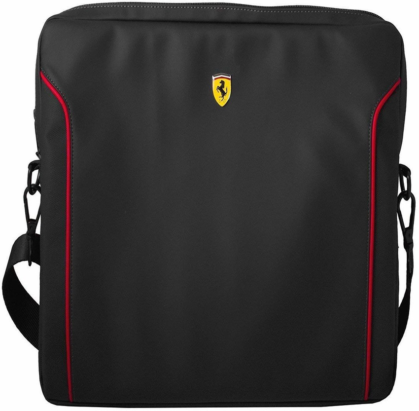 Ferrari 12 inch Expandable Laptop Messenger Bag BLACK Price in