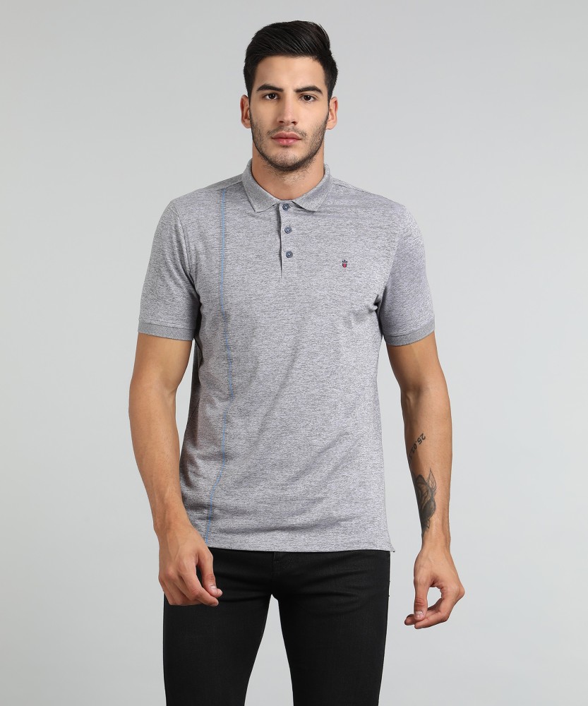 LP LOUIS PHILIPPE Self Design Men Polo Neck Grey T Shirt Buy White LP LOUIS PHILIPPE Self Design Men Polo Neck Grey T Shirt Online at Best Prices in India Flipkart