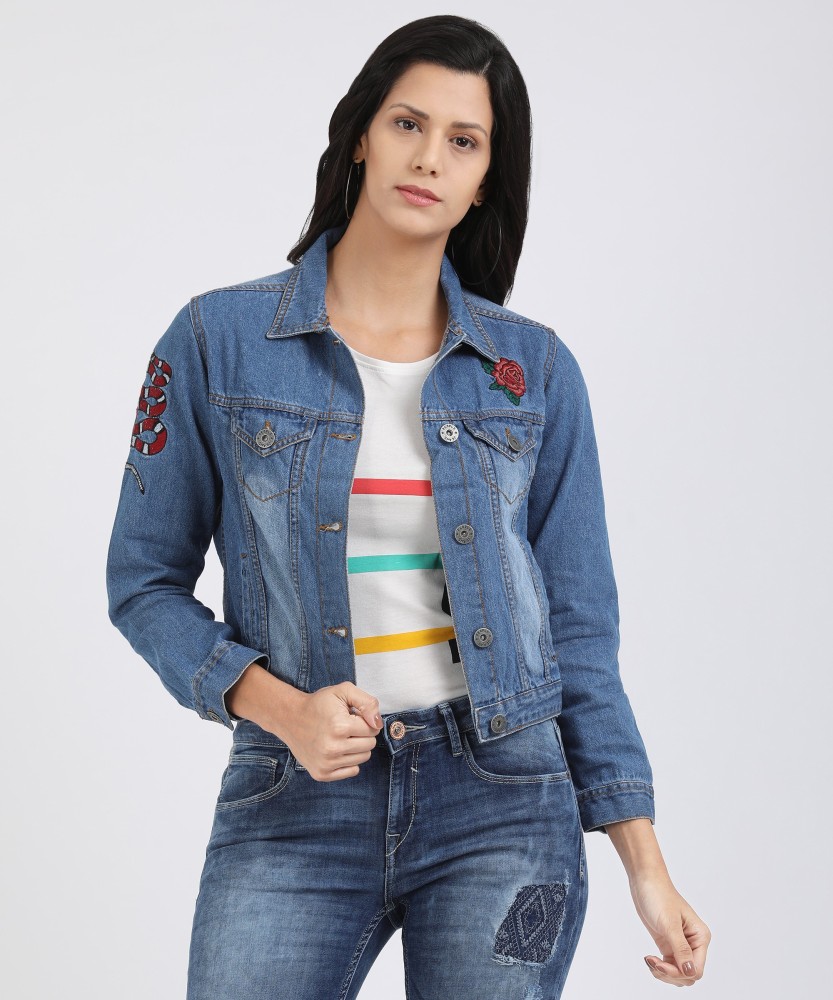 Denim jacket for store women on flipkart