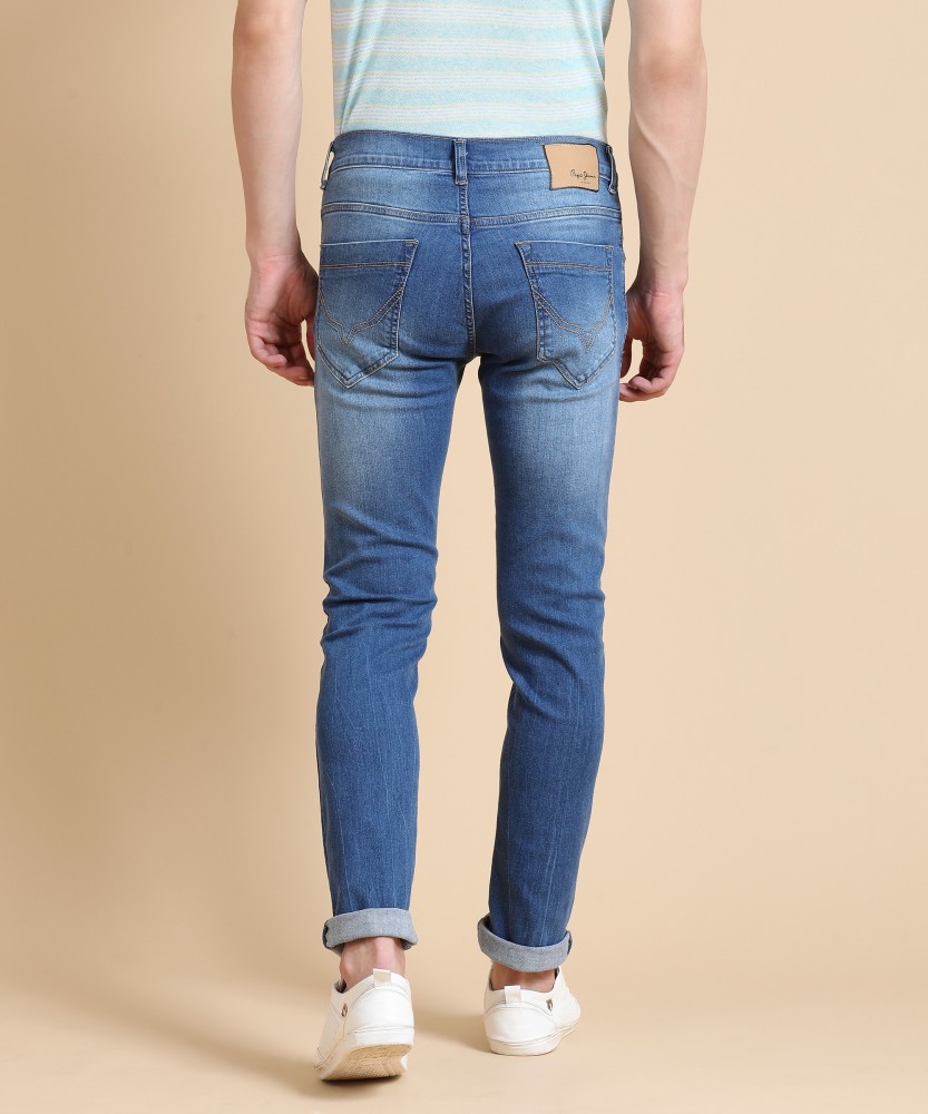 Pepe Jeans Slim Men Blue Jeans - Buy 000DENIM Pepe Jeans Slim Men Blue Jeans  Online at Best Prices in India