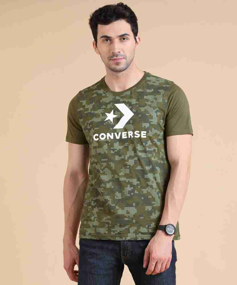 Converse camo t on sale shirt