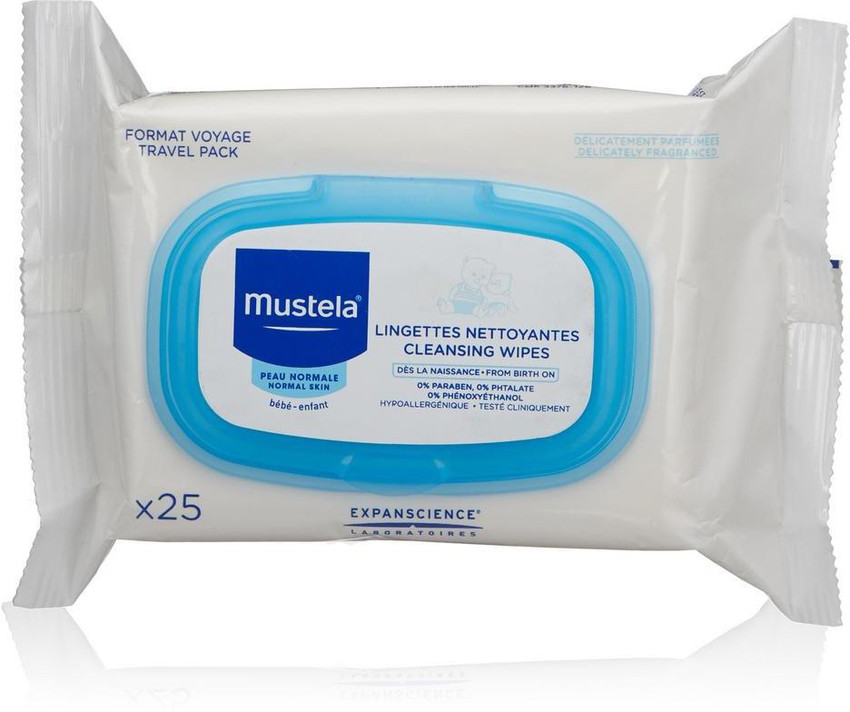 Mustela Facial Cleansing Cloths 25Pk Pack of 2 Price in India
