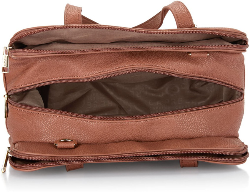 Buy Caprese Women Brown Satchel Brown Online Best Price in India