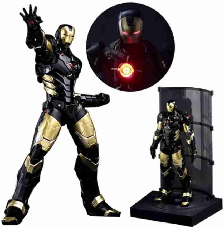 Black action deals man doll