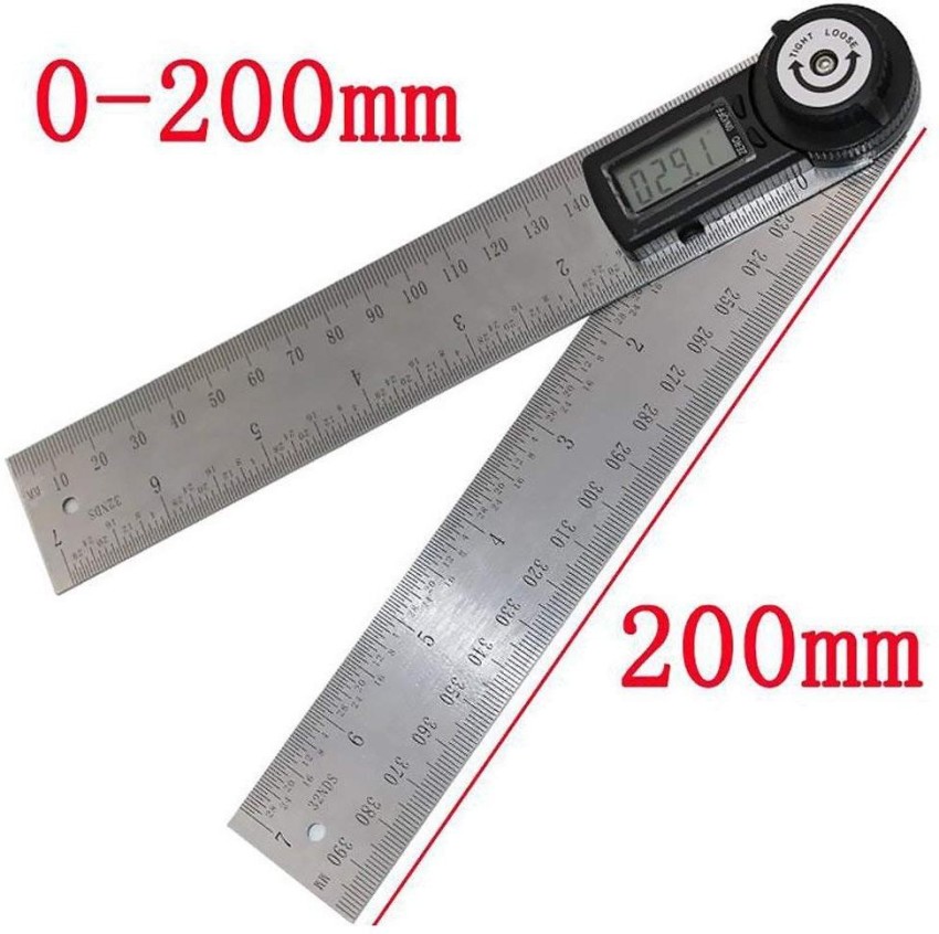 ATRIUM 200mm Digital Electronic Angle Finder Goniometer  Measuring Tool Gauge Ruler 