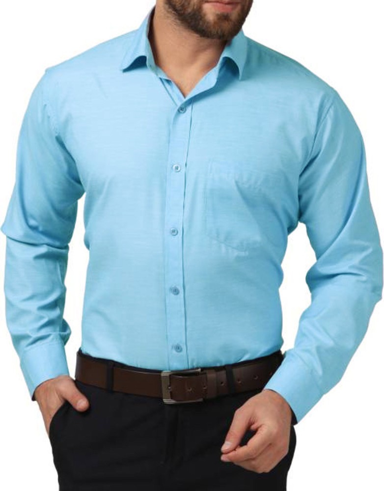 Buy Men Navy Slim Fit Stripe Full Sleeves Formal Shirt Online