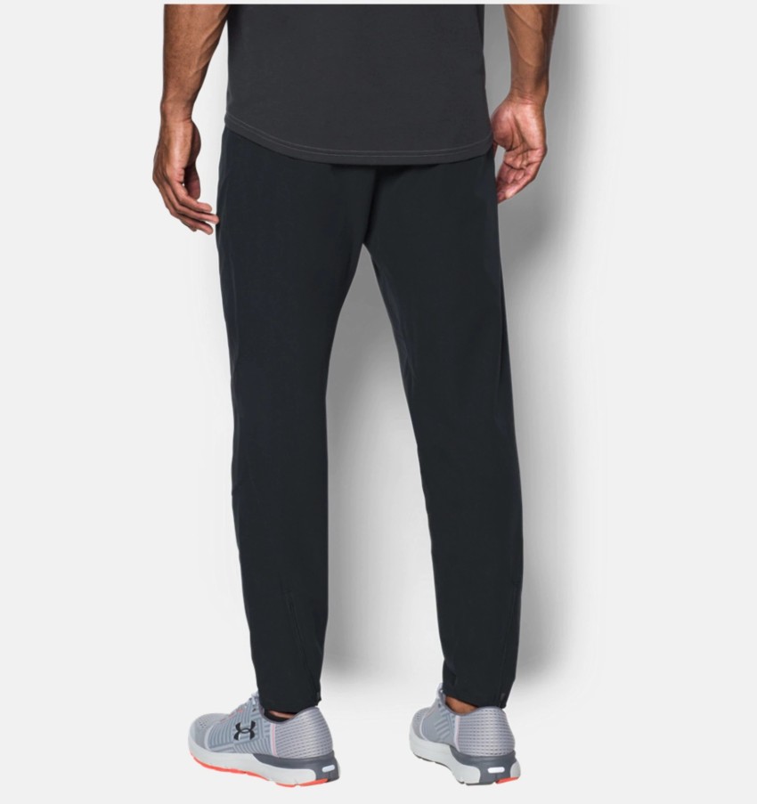 UNDER ARMOUR Solid Men Black Track Pants Buy Black, High Vis Yellow UNDER  ARMOUR Solid Men Black Track Pants Online At Best Prices In India