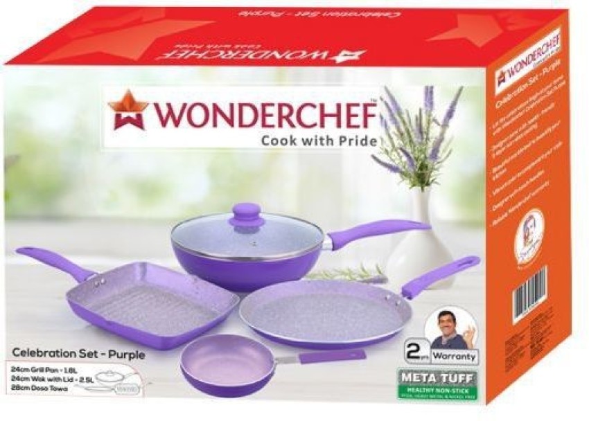 Wonderchef Royal Velvet 5-piece Purple Set