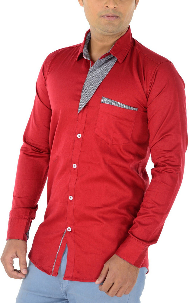 red colour shirt design