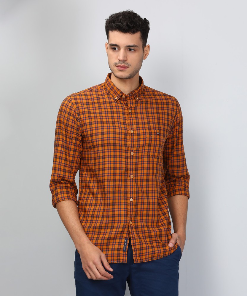 LP LOUIS PHILIPPE Men Checkered Casual Brown Yellow Shirt Buy Yellow LP LOUIS PHILIPPE Men Checkered Casual Brown Yellow Shirt Online at Best Prices in India Flipkart