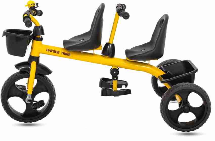 Double tricycle 2024 for toddlers