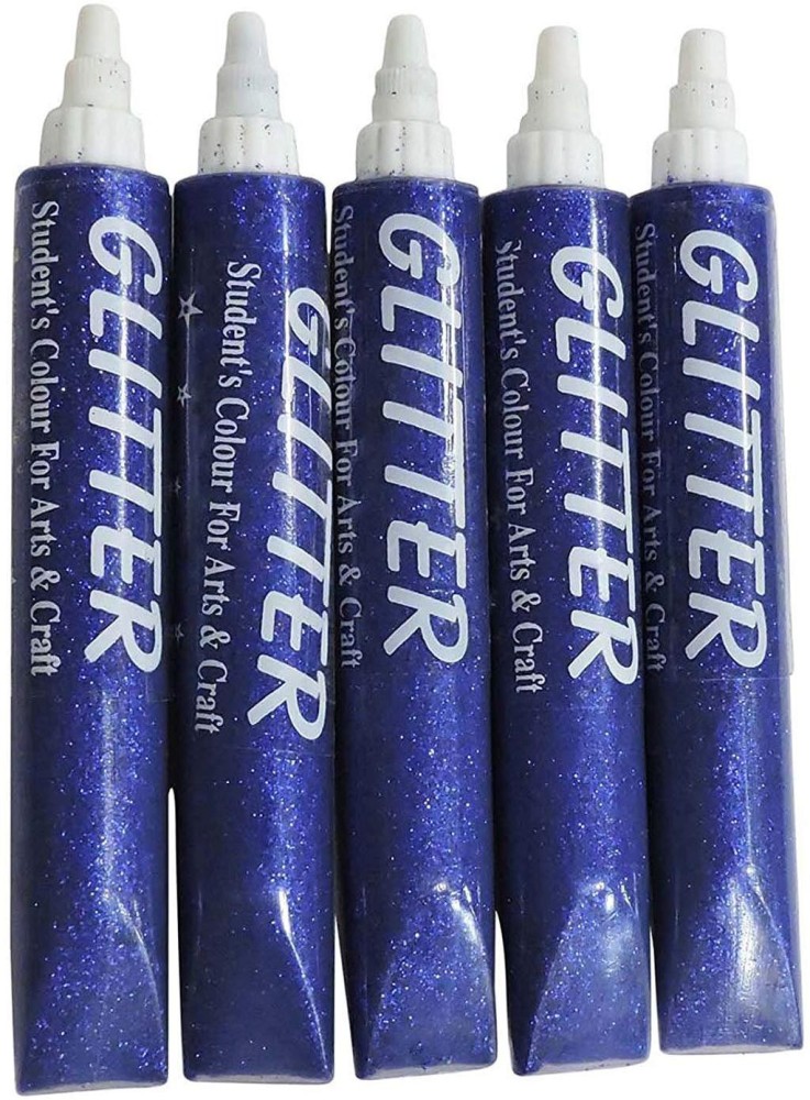 ASIAN HOBBY CRAFTS Glitter Sparkle Glue Tubes, Blue (25ml, Pack of 5) Glue  - Buy ASIAN HOBBY CRAFTS Glitter Sparkle Glue Tubes, Blue (25ml, Pack of 5)  Glue Online at Best Prices