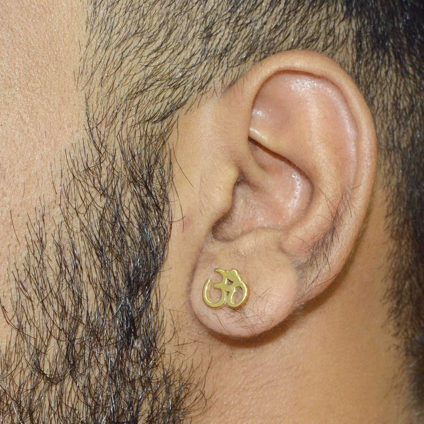 Flipkart Buy M MOD CON Om Gold Bali Pair Stud Earring for