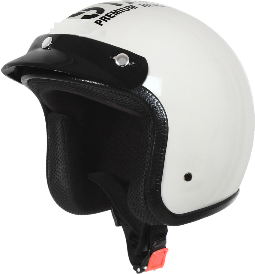O2 White Open Face Star1969 With hole for Locking Device Motorbike