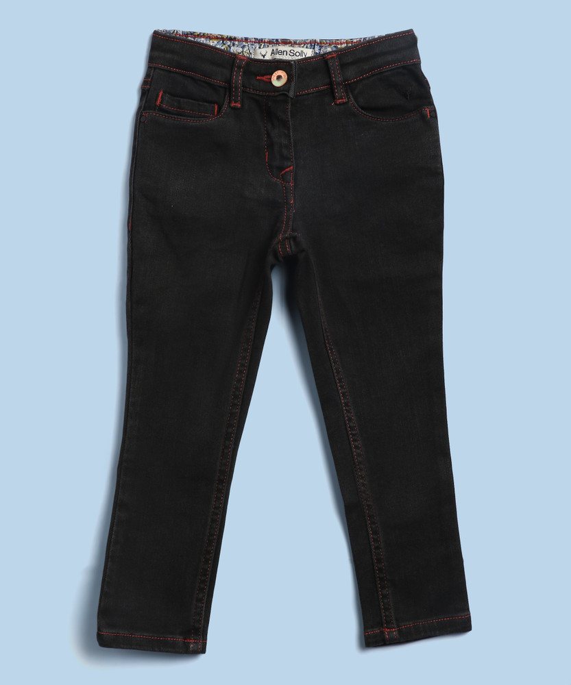 Allen Solly Junior Slim Girls Black Jeans Buy Balck Allen Solly Junior Slim Girls Black Jeans Online at Best Prices in India Flipkart