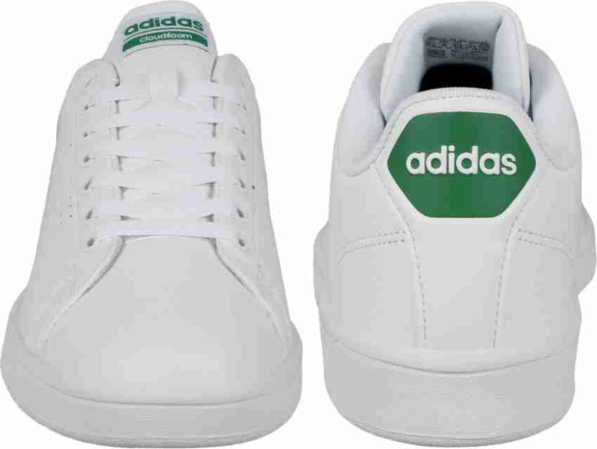 Adidas cloudfoam advantage clean men's 2024 casual shoes white  green