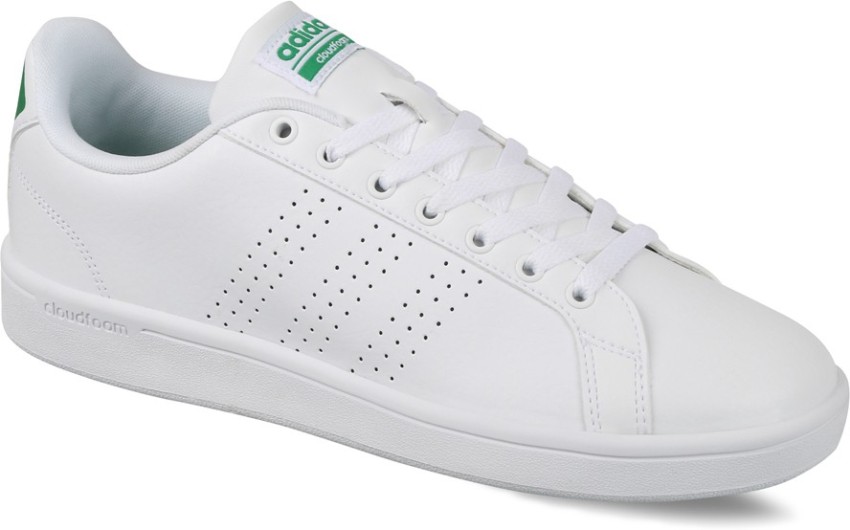 Cloudfoam advantage clean men's shop casual shoes white  green