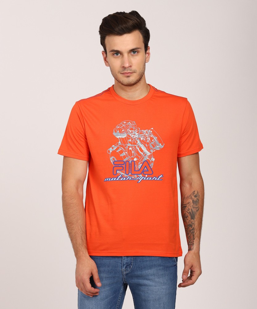 Fila t shirt orange best sale