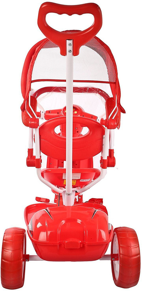 baybee Vespa Trolly Cycle with Canopy and Parent Control For Kids 2 and Up Boys Girls Red Tricycle Price in India Buy baybee Vespa Trolly Cycle with Canopy and