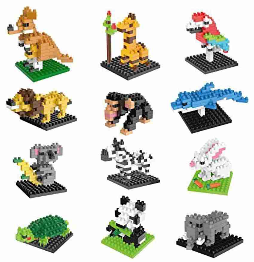 Genrc Fun Little Toys Nanoblock Animal Mini Building Blocks for